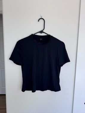 SHEIN Black Short Sleeve Crewneck Tee